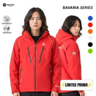Newtrek Jaket Bavaria Gorpcore Outdoor Gunung Pria Wanita Windproof Anti Angin